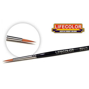 Brosse synthétique Lifecolor TA591/3 à poils longs, 3