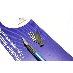 Couteau scalpel de modélisme Amazing Art 18598 + 5 lames – image 2