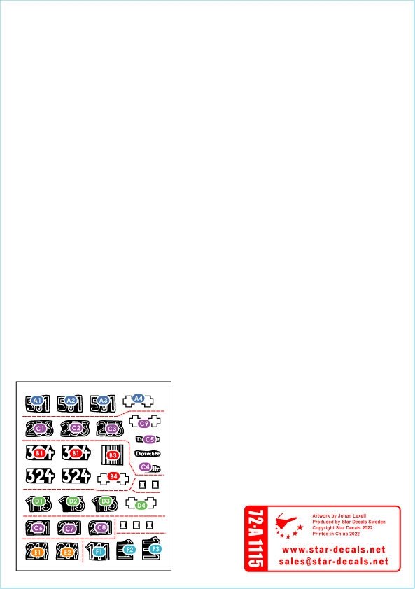 Star Decals 72-A1115 Tigres du Front Est s.Pz.Abt. 501 1943-44 Tiger I et Befehls-Tiger I Production moyenne 1/72 – imagen 2