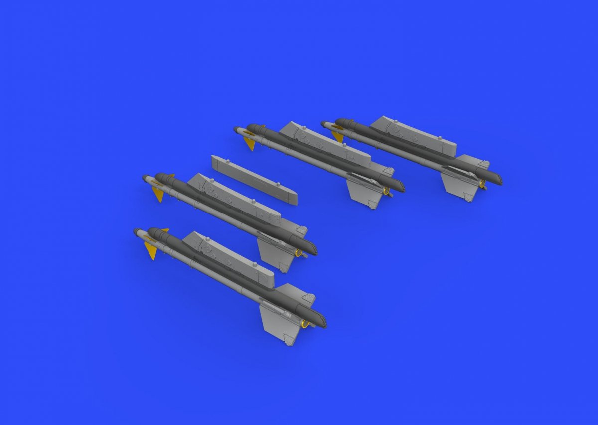 Missiles Eduard 672188 R-13M avec pylônes pour MiG-21 au 1/72 – Bild 3