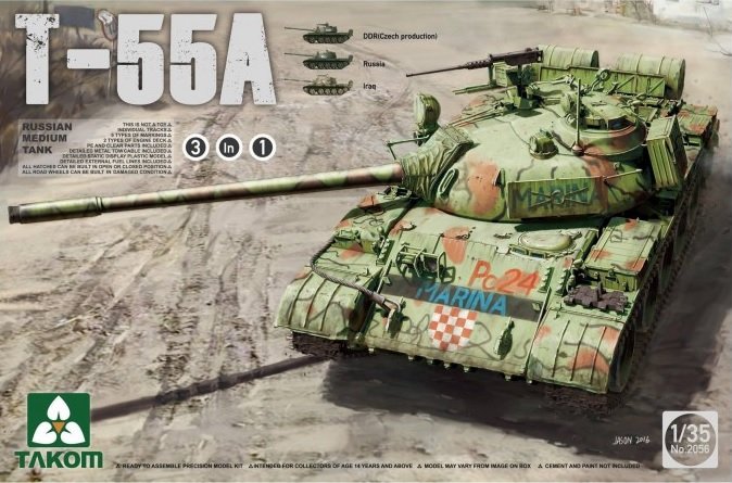 Takom 2056 Char moyen russe T-55A 1/35