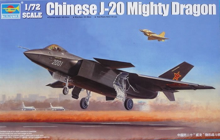 Trumpeter 01663 J-20 Mighty Dragon chinois (1/72)