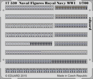 Figurines navales Eduard 17530, Marine royale, échelle 1/700