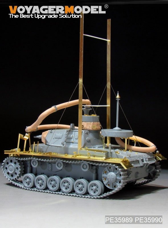 Maquette Voyager PE35989, char allemand Pz.KPfw.III (T)Ausf.F « Opération Seelowe » de la Seconde Guerre mondiale, pour DRAGON 6877/6717, échelle 1/35 – image 5