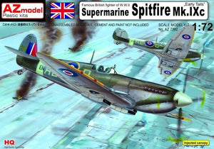 Maquette AZ AZ7392 Supermarine Spitfire Mk.IXc « Empennages précoces » (1/72)