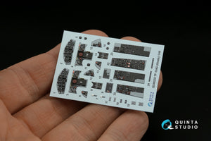 Intérieur coloré imprimé en 3D sur papier décalcomanie (Kinetic) Quinta Studio QD48202 TF-104G 1/48  – immagine 3