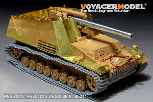 Maquette Voyager PE351013 Plaque de blindage/ailes pour Sd.Kfz.165 Hummel allemand de la Seconde Guerre mondiale, compatible avec la maquette TAMIYA 35367 au 1/35 – Bild 2