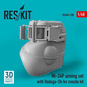 RESKIT RSU48-0330 MI-24P ENSEMBLE DE VISÉE AVEC RADUGA-SH POUR KIT ZVEZDA (IMPRESSION 3D) 1/48