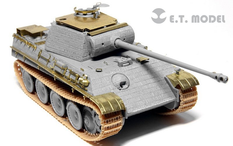Maquette ET Model E72-010 : Blindage antiaérien allemand Panther G de la Seconde Guerre mondiale pour kit DRAGON au 1/72