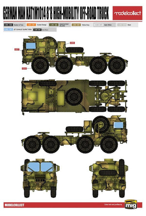 Modelcollect UA72132 Camion tout-terrain allemand MAN KAT1M1014 8x8 HAUTE MOBILITÉ (1/72) – Bild 4