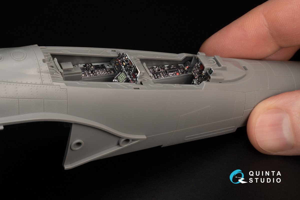 Quinta Studio QDS-48371 F-4E avec intérieur imprimé en 3D et coloré DMAS sur papier décalcomanie (Meng) (Petite version) 1/48 – immagine 11