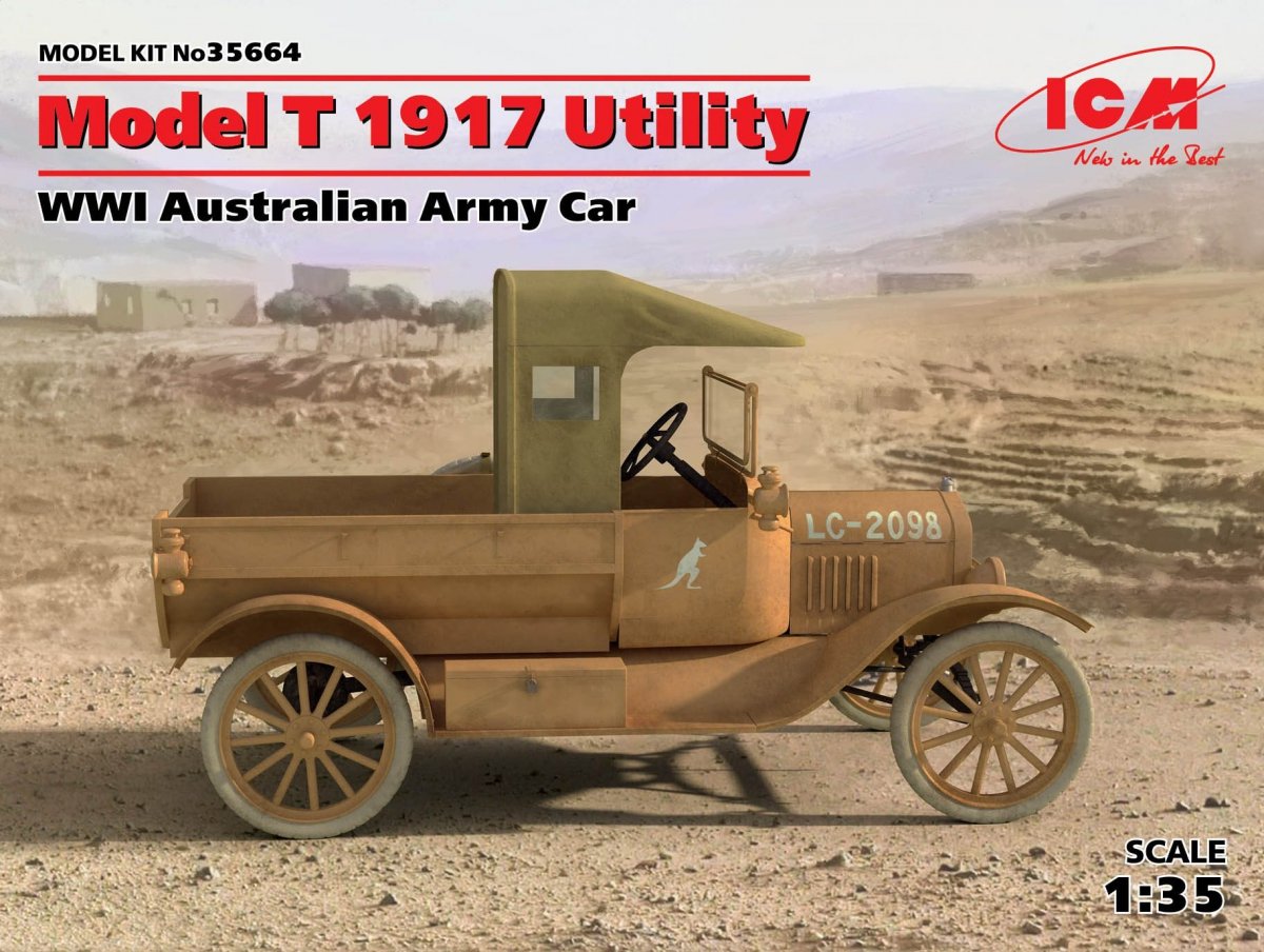 ICM 35664 Modèle T 1917 Véhicule utilitaire de l&amp;#39;armée australienne de la Première Guerre mondiale (1/35)