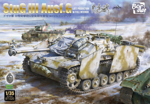 Maquette Border BT-020 StuG III Ausf. G, version tardive avec intérieur, échelle 1/35