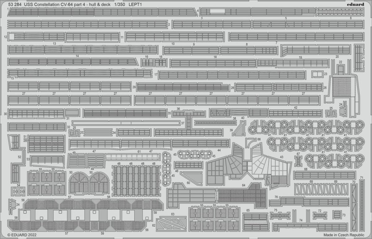Eduard BIG5367 USS Constellation CV-64 PARTIE II RUMPETER 1/350 – image 4