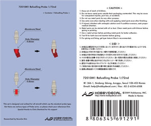 HobbyDecal MT72010V1 Sonde de ravitaillement 1/72 – image 2