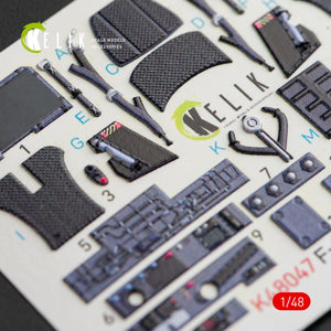 KELIK K48047 Décalcomanies 3D intérieures pour F-35A LIGHTNING II, kit Kitty Hawk 1/48 – immagine 5