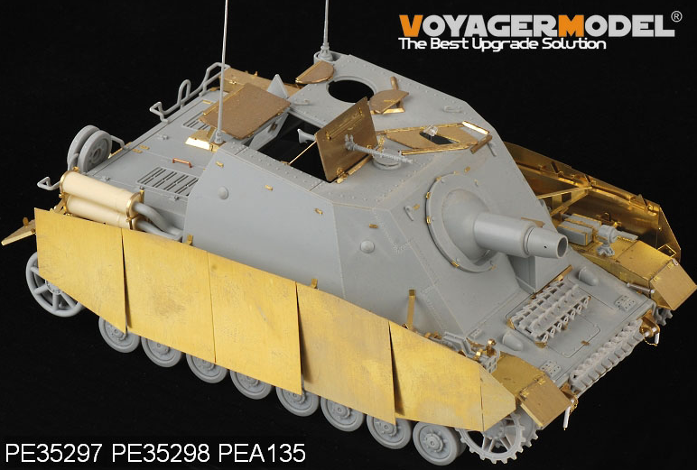 Jupes latérales pour Sturmpanzer IV Brummbar, version intermédiaire, modèle Voyager PEA135 (pour DRAGON 6460), échelle 1/35 – Bild 2