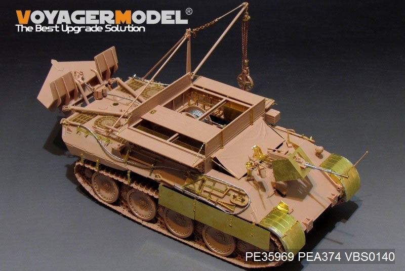 Modèle Voyager PE35969 Bergepanther Ausf.A allemand de la Seconde Guerre mondiale (type ancien, porte-outils Panther A) de base pour MENG SS-015 1/35 – Bild 5