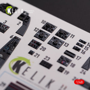 KELIK K48075 Messerschmitt Me-410 A1 autocollants 3D intérieurs pour kit modèle Meng 1/48 – image 5