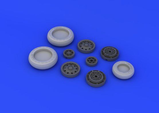 Roues de train d&amp;#39;atterrissage Eduard 632045 F-104 (version initiale) au 1/32 ITALERI – immagine 5