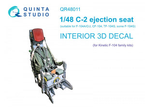 Siège Quinta Studio QR48011 C-2 pour la famille F-104 (Kinetic) 1/48