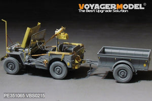 Maquette Voyager PE351065 Jeep Willys MB américaine de la Seconde Guerre mondiale pour TAKOM 2126 au 1/35 – immagine 4