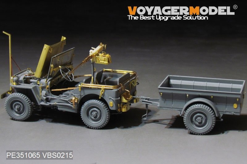 Maquette Voyager PE351065 Jeep Willys MB américaine de la Seconde Guerre mondiale pour TAKOM 2126 au 1/35 – immagine 4