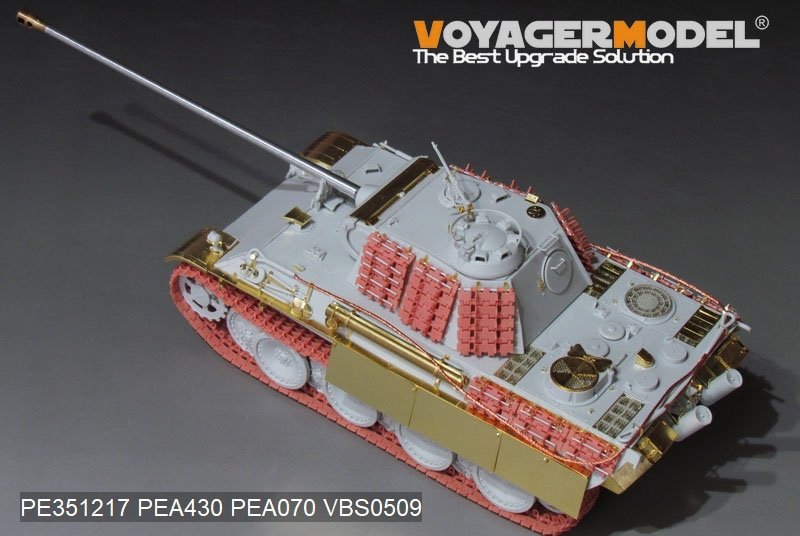 Maquette Voyager PE351217 Panther G allemand de la Seconde Guerre mondiale, version de base (pour MENG TS-052) 1/35 – image 3