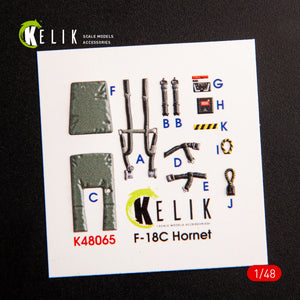 KELIK K48065 Décalcomanies 3D pour intérieur du F-18C Hornet, pour maquette Hasegawa au 1/48 – image 2