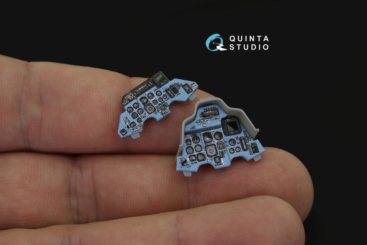 Intérieur imprimé en 3D et coloré sur papier décalcomanie Quinta Studio QD48171 Su-27UB (pour kit HobbyBoss) 1/48 – image 7