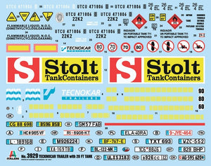 Italeri 3929 TECNOKAR REMORQUE AVEC 20 RÉSERVOIRS (1/24)  – immagine 2