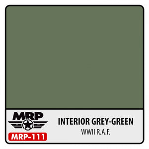 Peinture MR. Paint MRP-111 Gris-vert intérieur Seconde Guerre mondiale RAF 30 ml