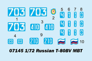 Trumpeter 07145 Char de combat principal russe T-80BV 1/72 – image 3