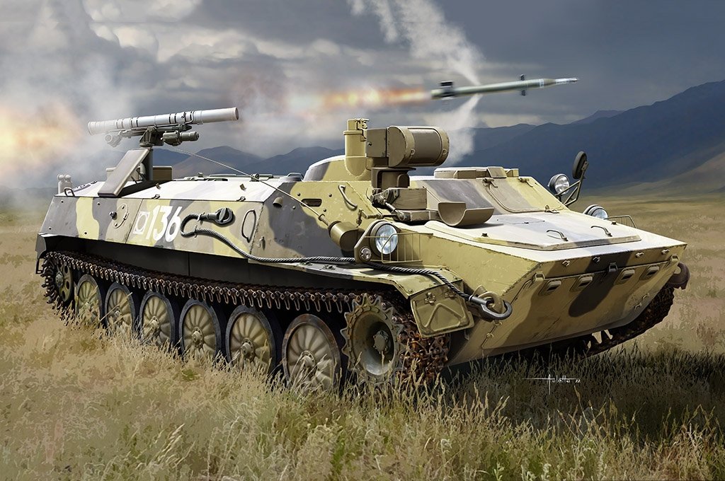 Trumpeter 09605 Véhicule de lancement russe 9P149 avec système de missile antichar 9K114 Shturm-S 1/35