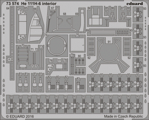 Eduard 73574 He 111H-6 interior AIRFIX 1/72