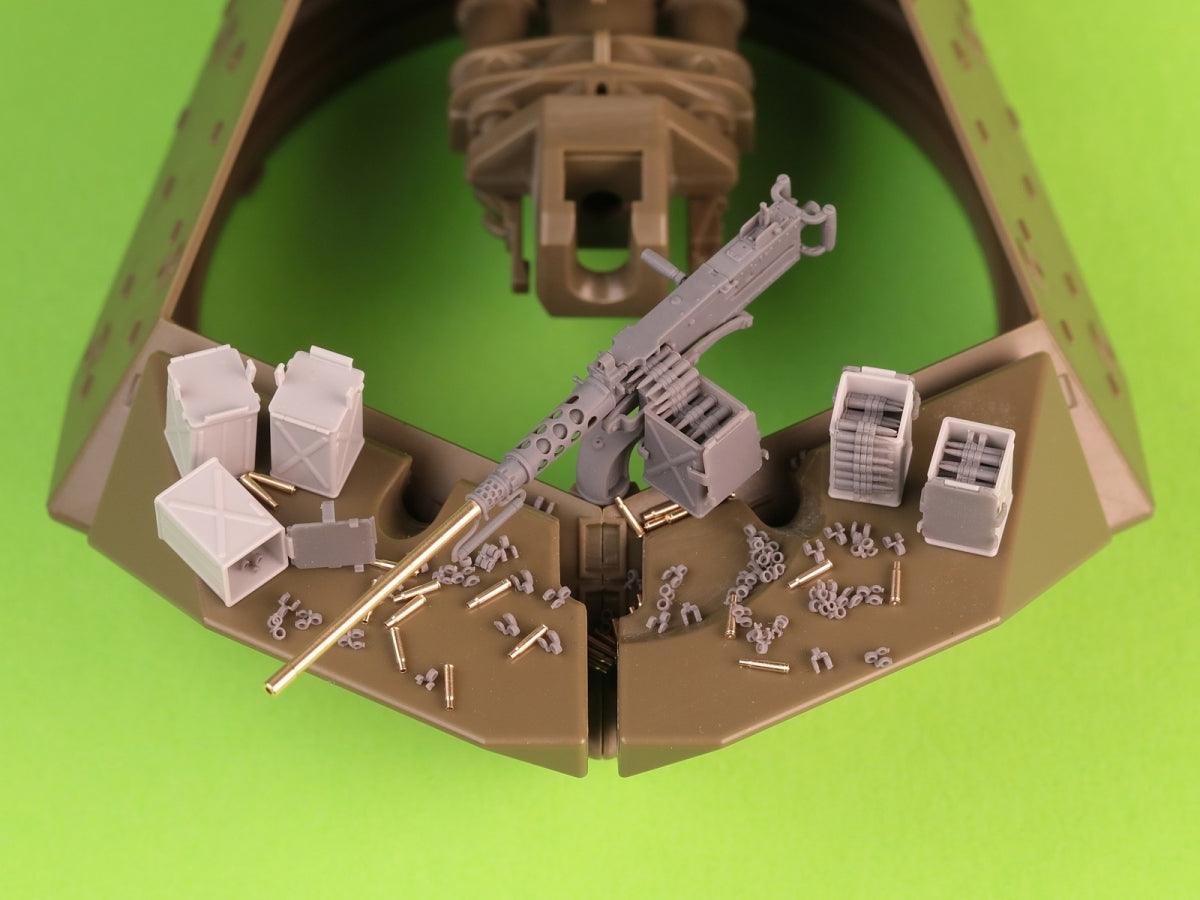 Maquette Master GM-35-070 Browning M2HB calibre .50 (12,7 mm) - avec support pour chasseur de chars M10 (berceau D70627 avec petite boîte à munitions D68375) 1/35 – image 8