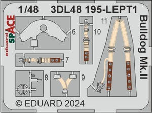 Eduard 3DL48195 Bulldog Mk. II SPACE AIRFIX 1/48 – immagine 2