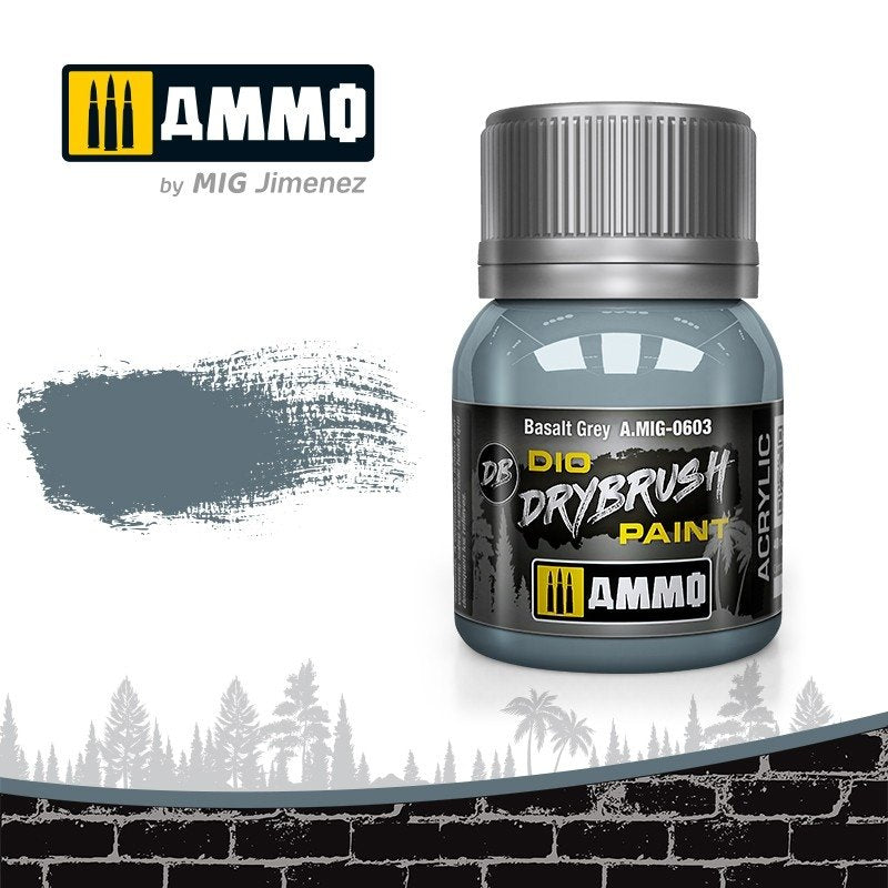 Munitions Mig 0603 DRYBRUSH Gris Basalte 40 ml