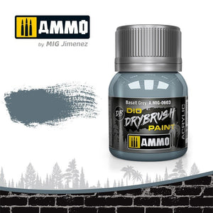Munitions Mig 0603 DRYBRUSH Gris Basalte 40 ml
