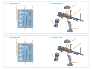 Quinta Studio QT48103 Vickers K Machine gun, 2 pcs (all kits) 1/48 – zdjęcie 7