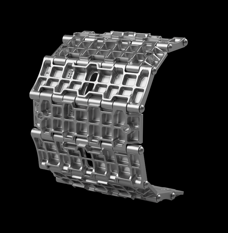 Panzer Art TR35-025 T-34 Chenilles à motif gaufré de 500 mm n° 3, échelle 1/35