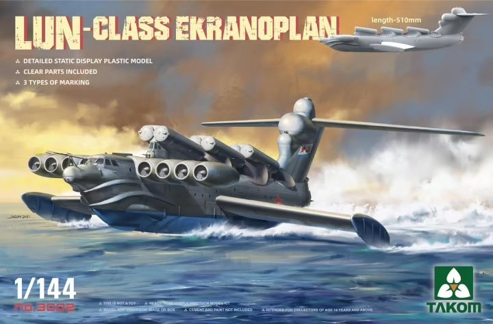 Takom 3002 Classe Lun Ekranoplan 1/144