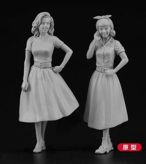 Figurine Hasegawa FC10 American Girls des années 50, échelle 1/24 – imagen 5
