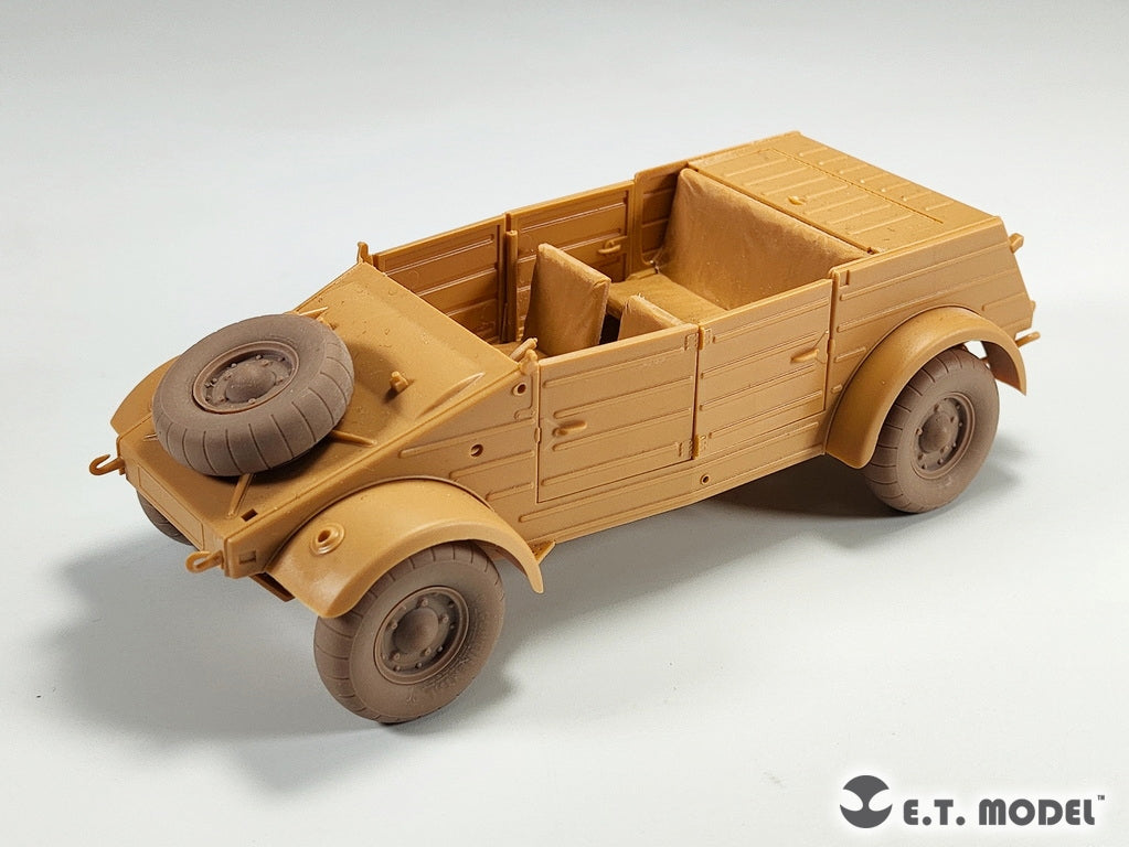 ET Model P35-139 Kübelwagen allemand Type 82 de la Seconde Guerre mondiale, roues affaissées, pneus ballons, pour maquette TAMIYA au 1/35 – Bild 7
