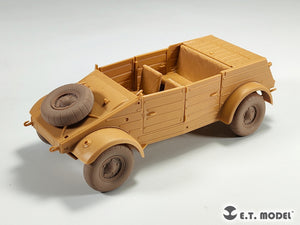 ET Model P35-139 Kübelwagen allemand Type 82 de la Seconde Guerre mondiale, roues affaissées, pneus ballons, pour maquette TAMIYA au 1/35 – Bild 7
