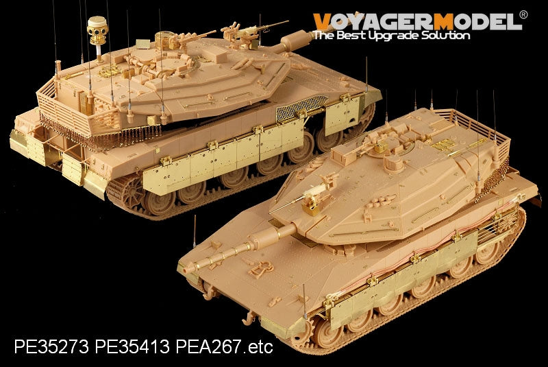 Jupe latérale Voyager Model PE35414 pour char de combat principal Merkava Mk.IV LIC moderne (échelle 1/35) - Compatible avec le modèle ACADEMY 13227  – immagine 5