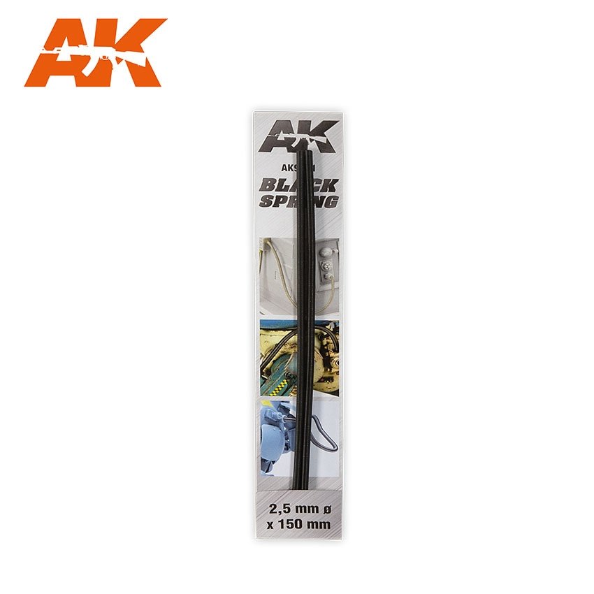 Ressort noir AK Interactive AK9191 de 2,5 mm de diamètre