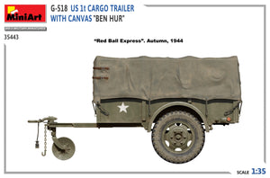 MiniArt 35443 G-518 US 1t REMORQUE CARGO AVEC TOILE BEN HUR 1/35 – Bild 5