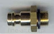 Connecteur mâle Harder &amp;amp; Steenbeck 262147, filetage 5,0 mm, pas de 1/8&amp;quot;.
