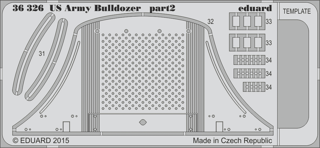 Eduard 36326 Bulldozer de l&amp;#39;armée américaine MINIART 1/35 – immagine 2